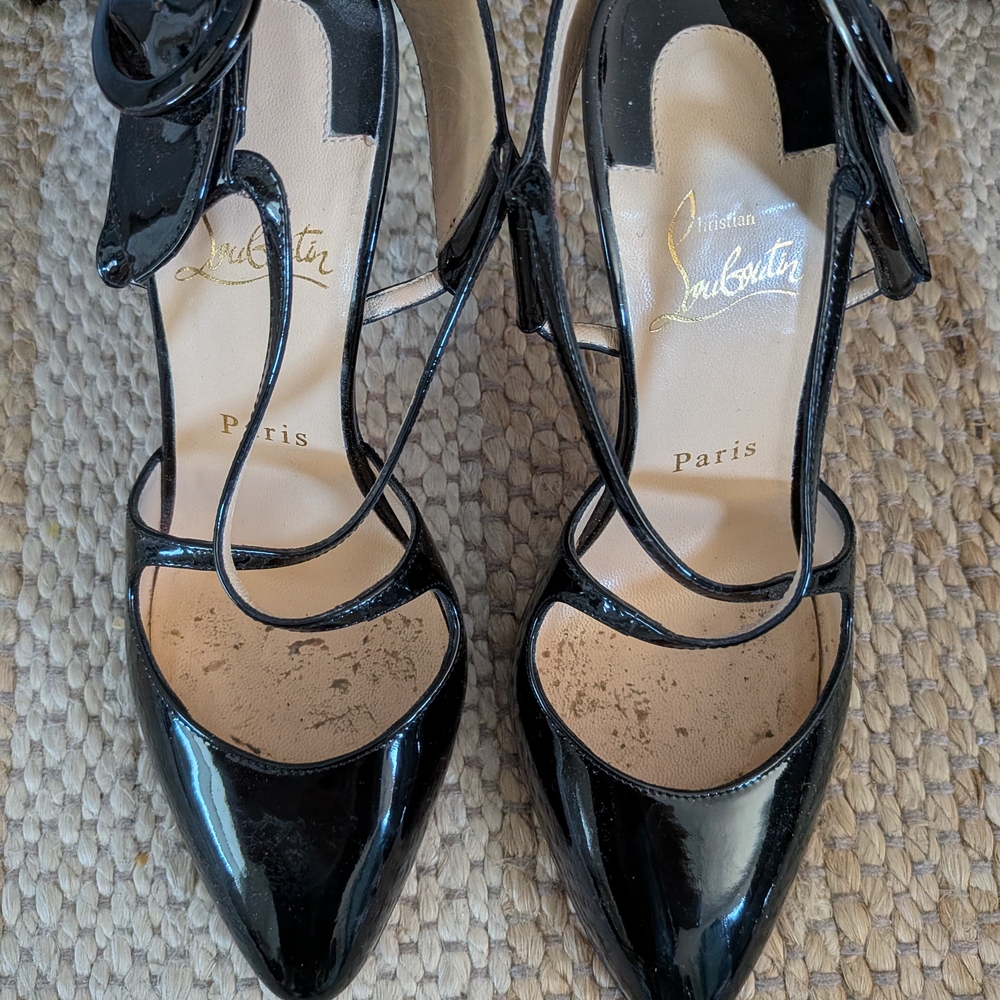 Christian Louboutin Black Patent Leather Heels